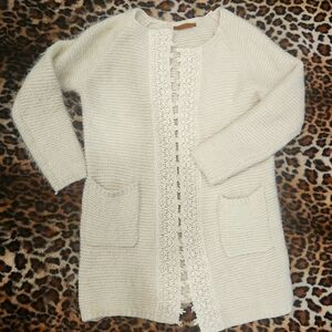 Evelyn Blu cream sweater, wool sweater